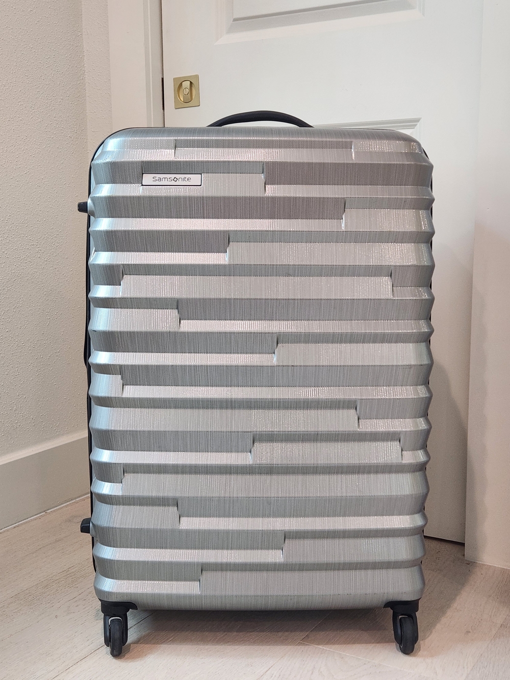 Samsonite Proxie Large Silver Hardside Spinner Luggage